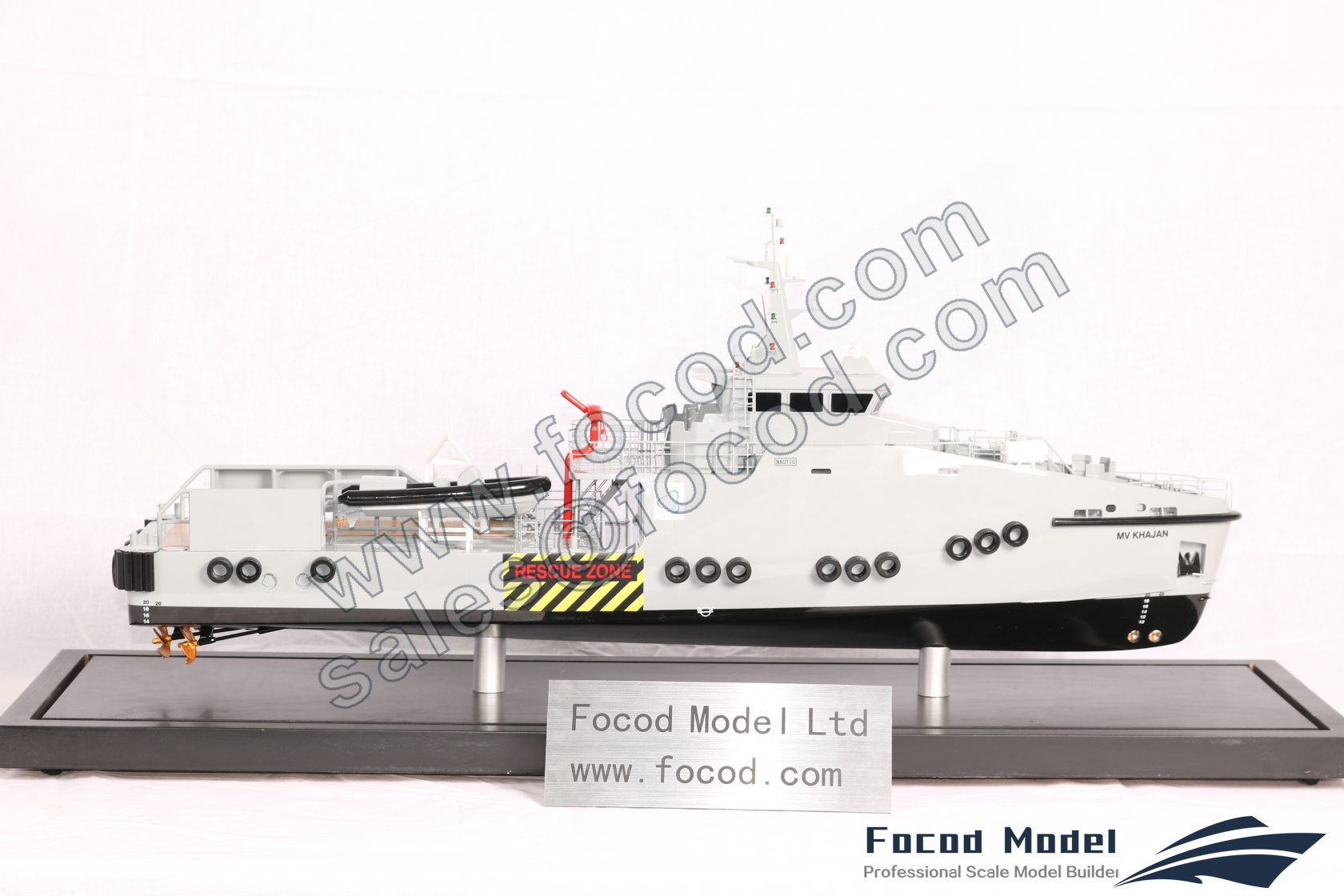 custom made model of 35m Crew Transfer Vessel